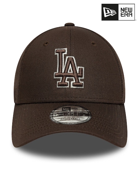 New Era Team Outline 9Forty Los Angeles Dodgers Brown Hat (H55460) | £23