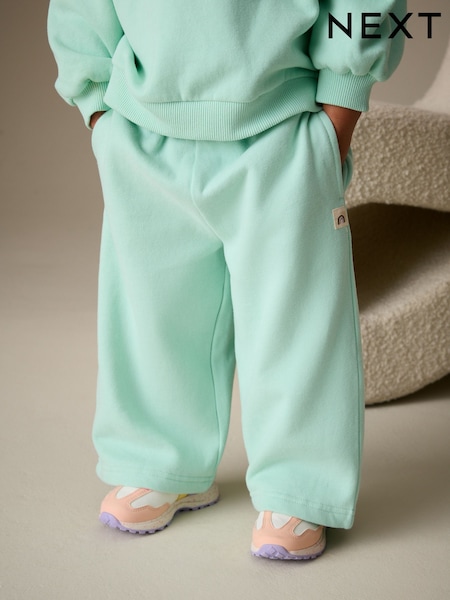 Mint Green Wide Leg Sweat Joggers (3mths-7yrs) (H55473) | £7 - £9