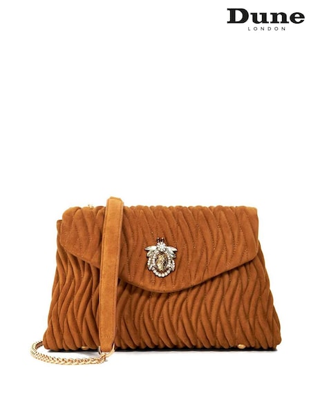 Dune London Brown Darling Bug Quilt Shoulder Bag (H55563) | £159