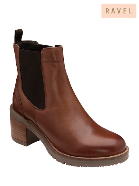 Ravel Brown Ankle Boots (H55627) | £95