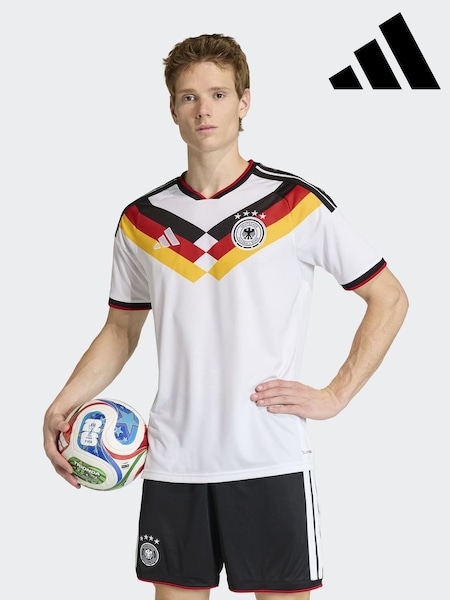 adidas White Germany 26 Home Jersey (H55647) | £85