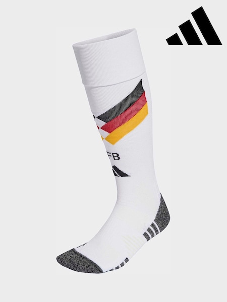 adidas White Germany 26 Home Socks (H55653) | £20