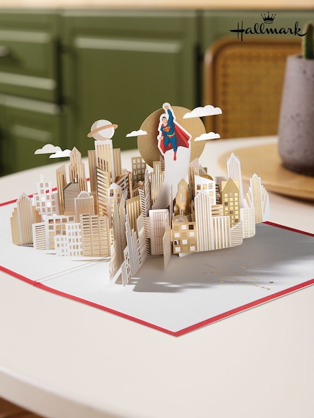 Hallmark Red Celebrating You Card - 3D Pop Up Superman (H56084) | £10