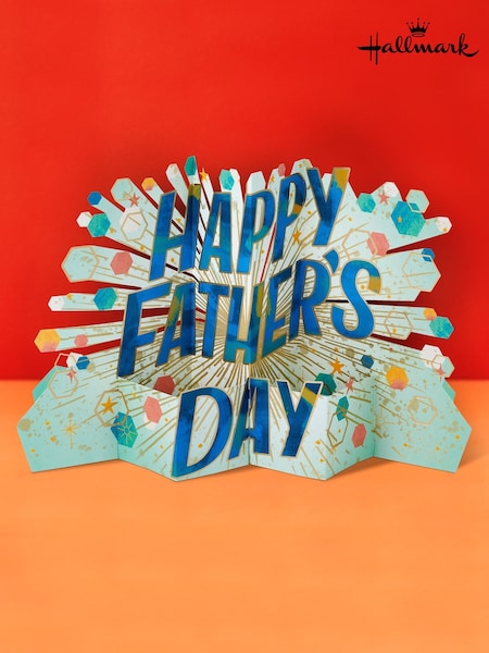 Hallmark Blue Father's Day Card - 3D & Pop Up Celebration Banner (H56089) | £0