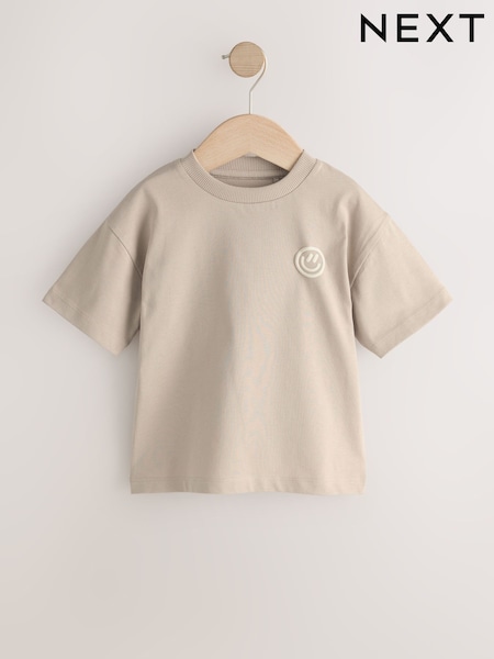 Cement Smile Short Sleeve Small Graphic T-Shirt (3mths-7yrs) (H56240) | £3.50 - £5.50