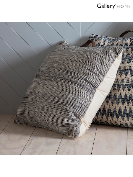 Gallery Home Black Floor Cushion (H56328) | £72