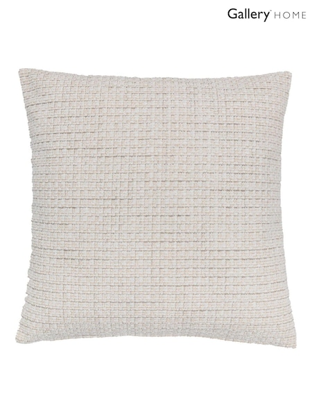 Gallery Home Cream Chenille Cushion (H56335) | £22