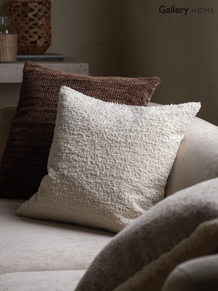 Gallery Home Ivory Textured Cushion (H56336) | £42