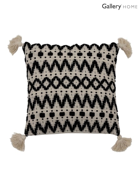 Gallery Home Black Tufted Cushion (H56339) | £40