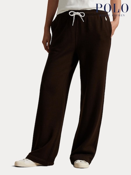 Polo Ralph Lauren Brown Knit-Open Bottom Trousers (H56504) | £165