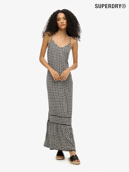 Superdry Black Cami Maxi Dress (H56518) | £55