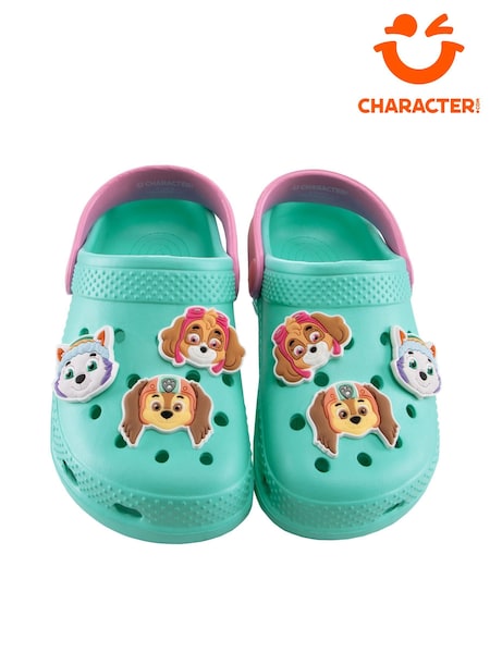 Character Green PAW Patrol Liberty Everest And Skye Clogs Sandals (H56618) | £17