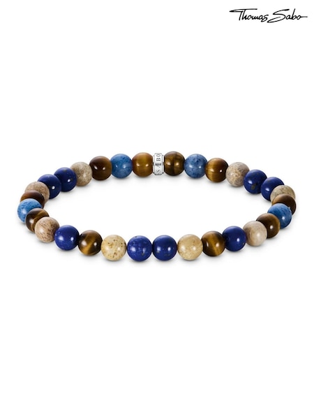 Thomas Sabo Blue Earth And Beads Bracelet (H56623) | £70