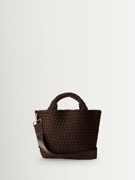 NAGHEDI Chocolate Brown Small ST Barths Tote Bag (H56643) | £270