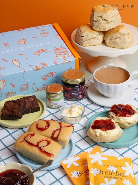 Cutter & Squidge Happy Birthday Afternoon Tea at Home Gift Set (H56659) | £39