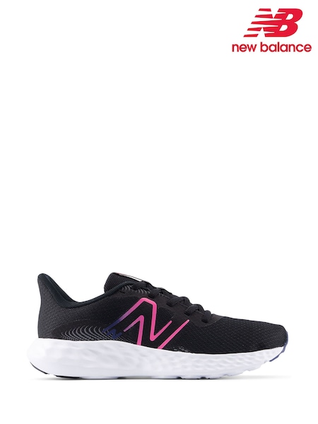 New Balance Black/Pink Womens 411 Trainers (H56994) | £45