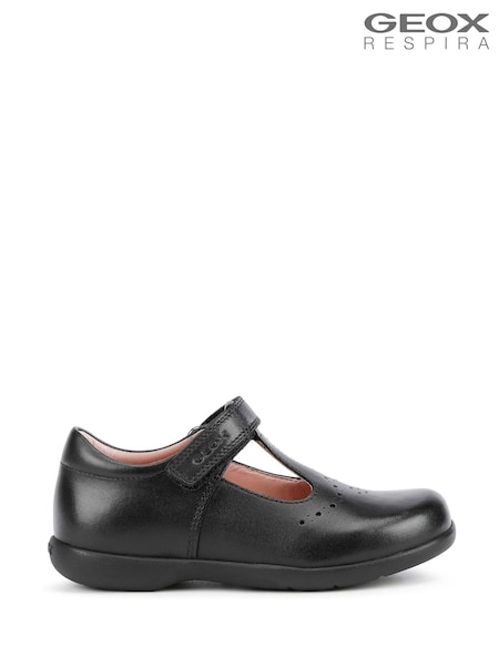 Geox Naimara Black Ballerina Shoes (H57005) | £50