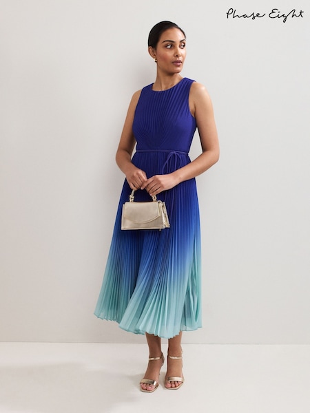 Phase Eight Blue Petite Simara Dress (H57034) | £149