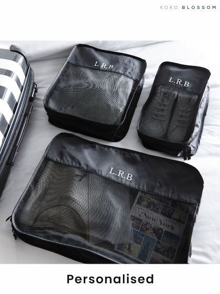 Personalised Packing Cubes by Koko Blossom by Koko Blossom (H57118) | £28