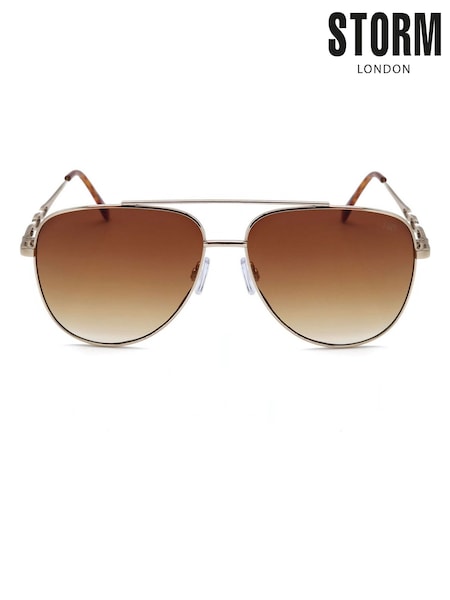 Storm Metal Chain Arm Teardrop Sunglasses (H57148) | £35