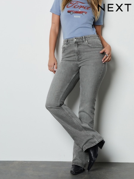 Grey Mid Rise Authentic Bootcut Jeans (H57346) | £36