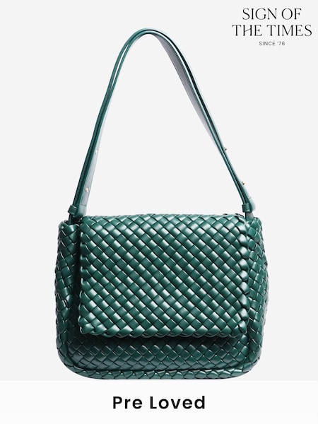 Bottega Veneta Green Emerald Cobble Shoulder Bag (H57551) | £4,390