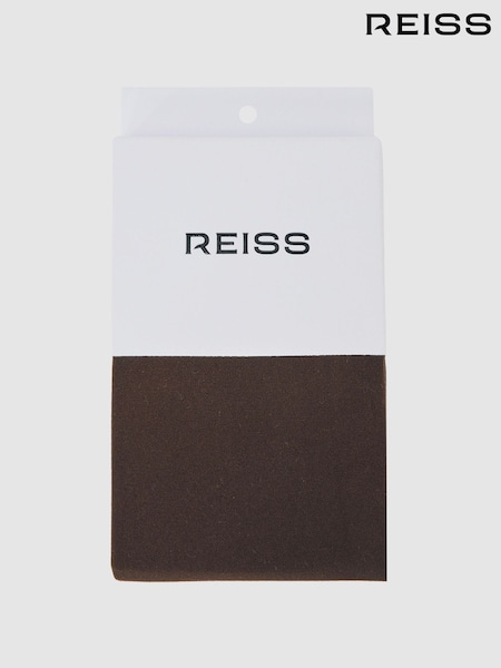 Reiss Chocolate Daniella Colour Tights (H57960) | £28