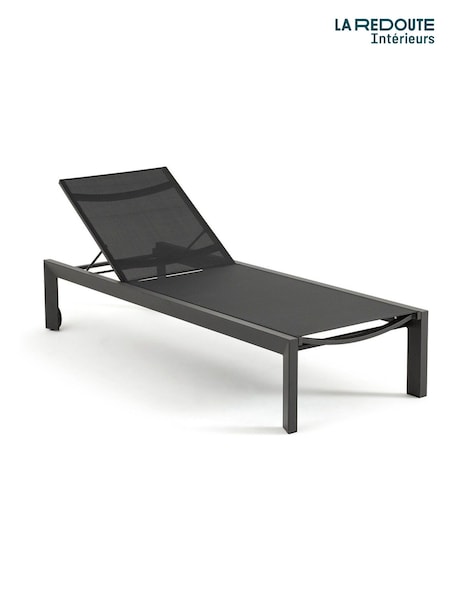 La Redoute Intérieurs Charcoal Lolara Aluminium Sun Lounger (H57968) | £300