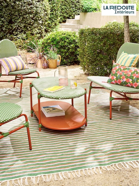 La Redoute Intérieurs Red Green White Matu 2-Tier Garden Coffee Table (H58004) | £215