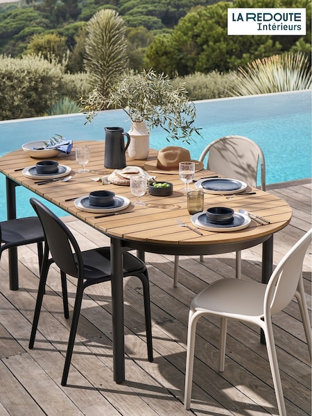 La Redoute Intérieurs Set of 2 Black Polypropylene Brooklyn Garden Chairs (H58018) | £290