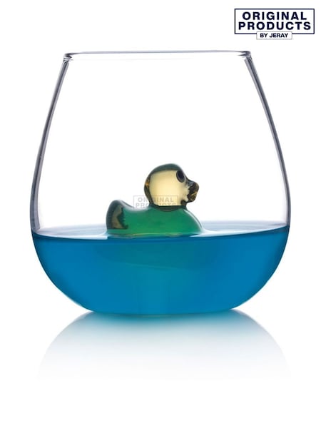 Jeray Clear and Yellow Duck in a Glass (H58019) | £16