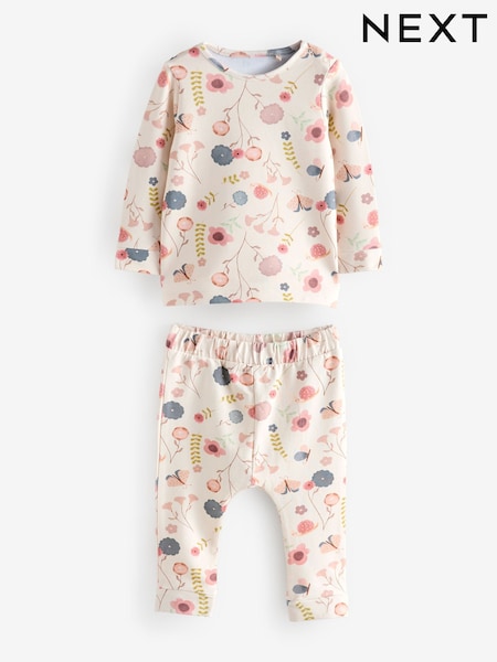 Multi Floral Printed Leggings and T-Shirt Set (H58148) | £9