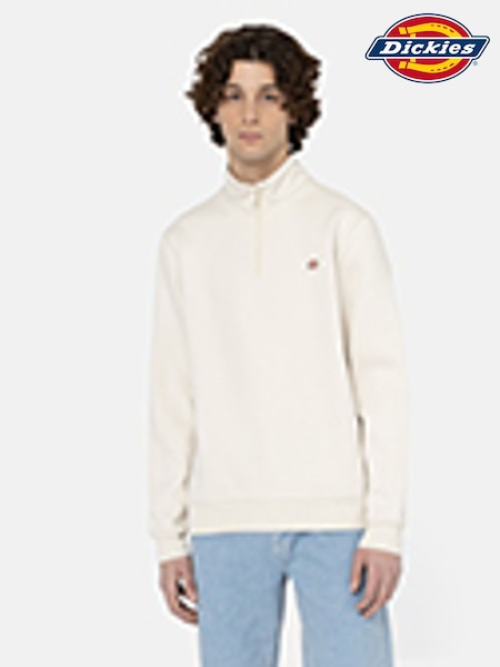 Dickies Cream Oakport Zip Hoodie (H58175) | £60