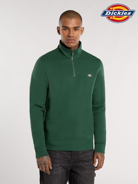 Dickies Green Oakport Zip Hoodie (H58197) | £60