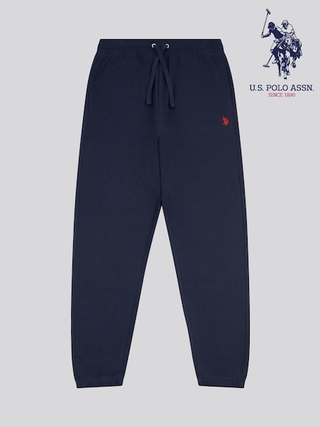 U.S. Polo Assn. Blue Mens Elasticated Cuff Loopback Joggers (H58227) | £50