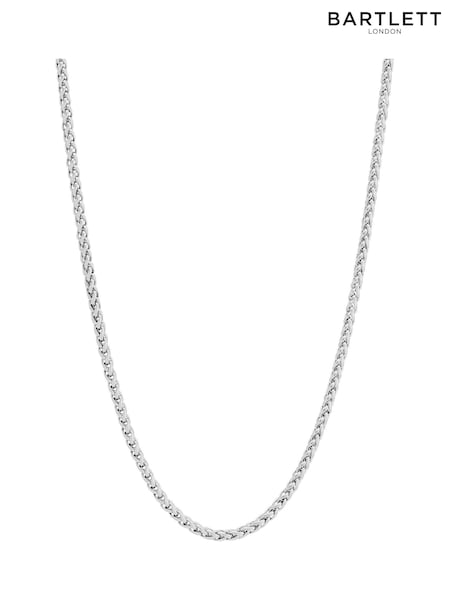 Bartlett Mens Silver Tone Spiga Chain Necklace (H58262) | £24