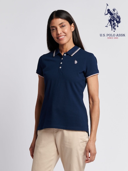 U.S. Polo Assn. Blue Dark Womens Polo Shirt (H58282) | £40