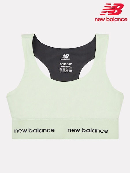 New Balance Green Kids Harmony Racerback Bra (H58292) | £25 - £30
