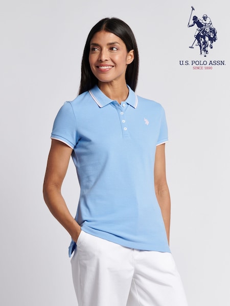 U.S. Polo Assn. Blue Womens Polo Shirt (H58301) | £40