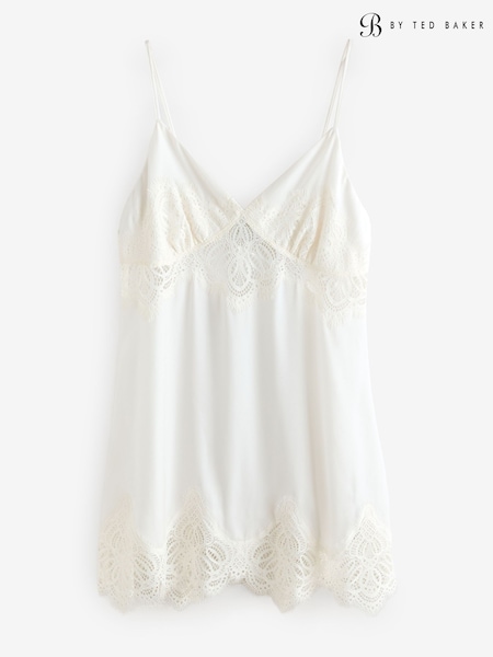 B by Ted Baker Ecru Satin Lace Bridal Slip (H58394) | £38