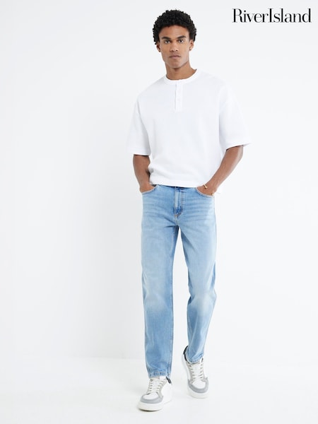 River Island Blue Tapered Fit Jeans (H58410) | £40