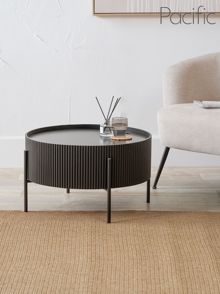Pacific Black Henderson Wood and Metal Storage Coffee Table (H58474) | £133