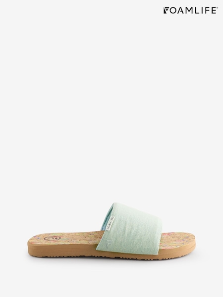 Foamlife Blue Womens Goldie Slide Slippers (H58678) | £45