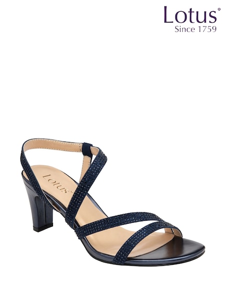Lotus Blue Diamante Occasion Sandals (H58706) | £65