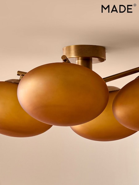 MADE.COM Amber Orange Spare Glass For Caleb Lighting Accessories (H58755) | £40
