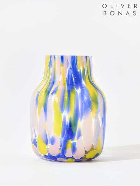 Oliver Bonas Multi Alia Speckled Glass Vase (H58776) | £20