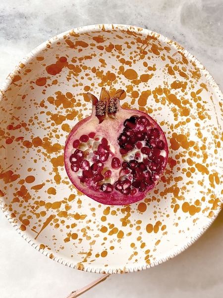 Hot Pottery Set of 4 Burnt Orange Splatter Pasta Bowls (H58861) | £100