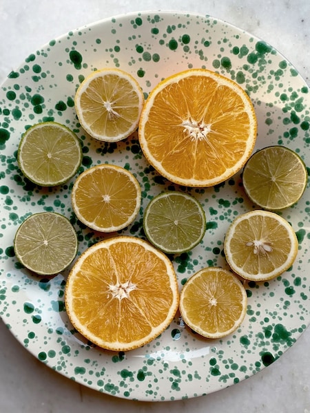 Hot Pottery Pistachio Splatter Shallow Serving Bowl (H58866) | £45