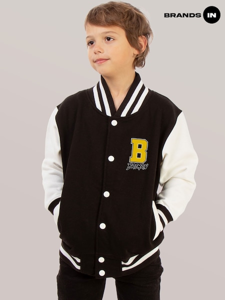 Brands In Black Batman Gotham City Varsity Jacket (H58978) | £50
