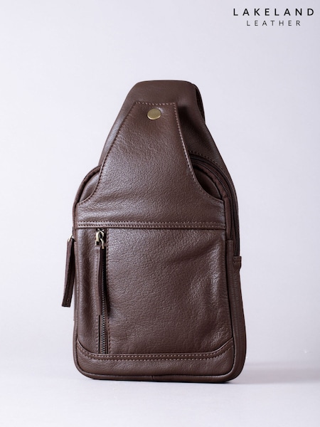 Lakeland Leather Brown Explorer Sling Bag (H59014) | £80